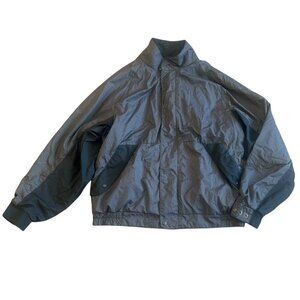 DryJoys by FootJoy Grey Black Houndstooth Windbreaker Jacket Size XL Men's